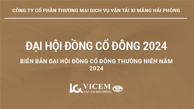 Biên bản Đại hội đồng cổ đông thường niên năm 2024