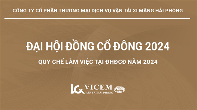 Quy chế làm việc tại ĐHĐCĐ năm 2024