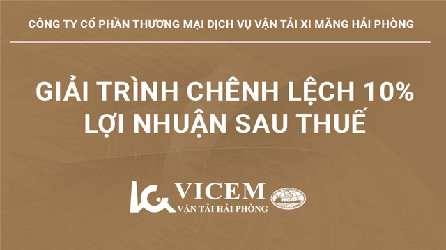 Giải trình chênh lệch 10% Lợi nhuận sau thuế năm 2024