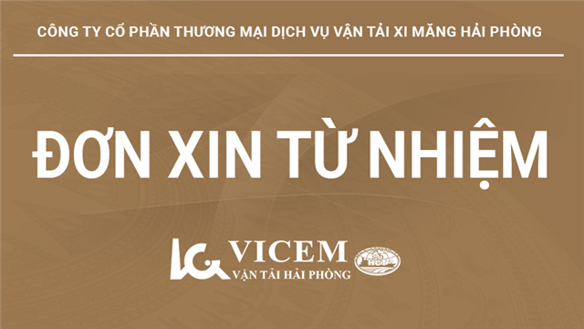Đơn xin từ nhiệm chức vụ thành viên Hội đồng quản trị - Ông Vũ Châu Thành
